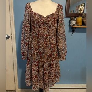New, with tags, Maurice’s, Long Sleeve, Floral, Dress